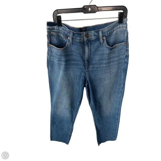 Jeans Straight By J. Crew In Blue Denim, Size: 12