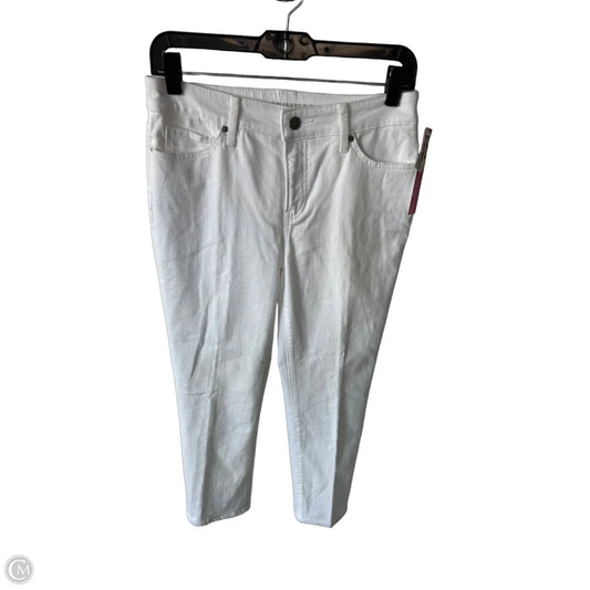 Jeans Straight By Chicos In White Denim, Size: 2