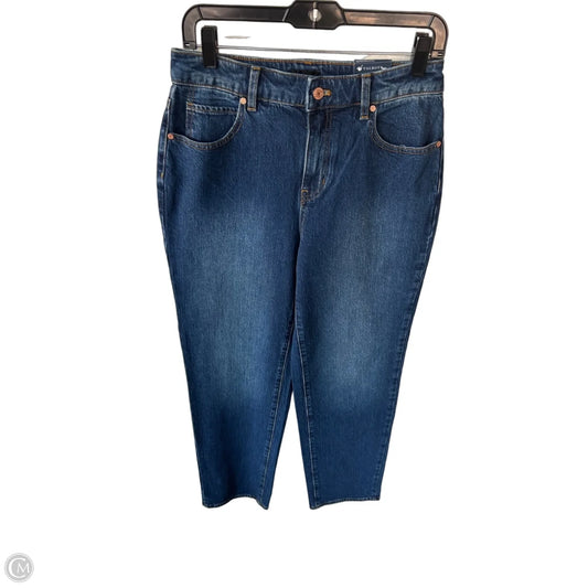 Jeans Straight By Talbots In Blue Denim, Size: 4