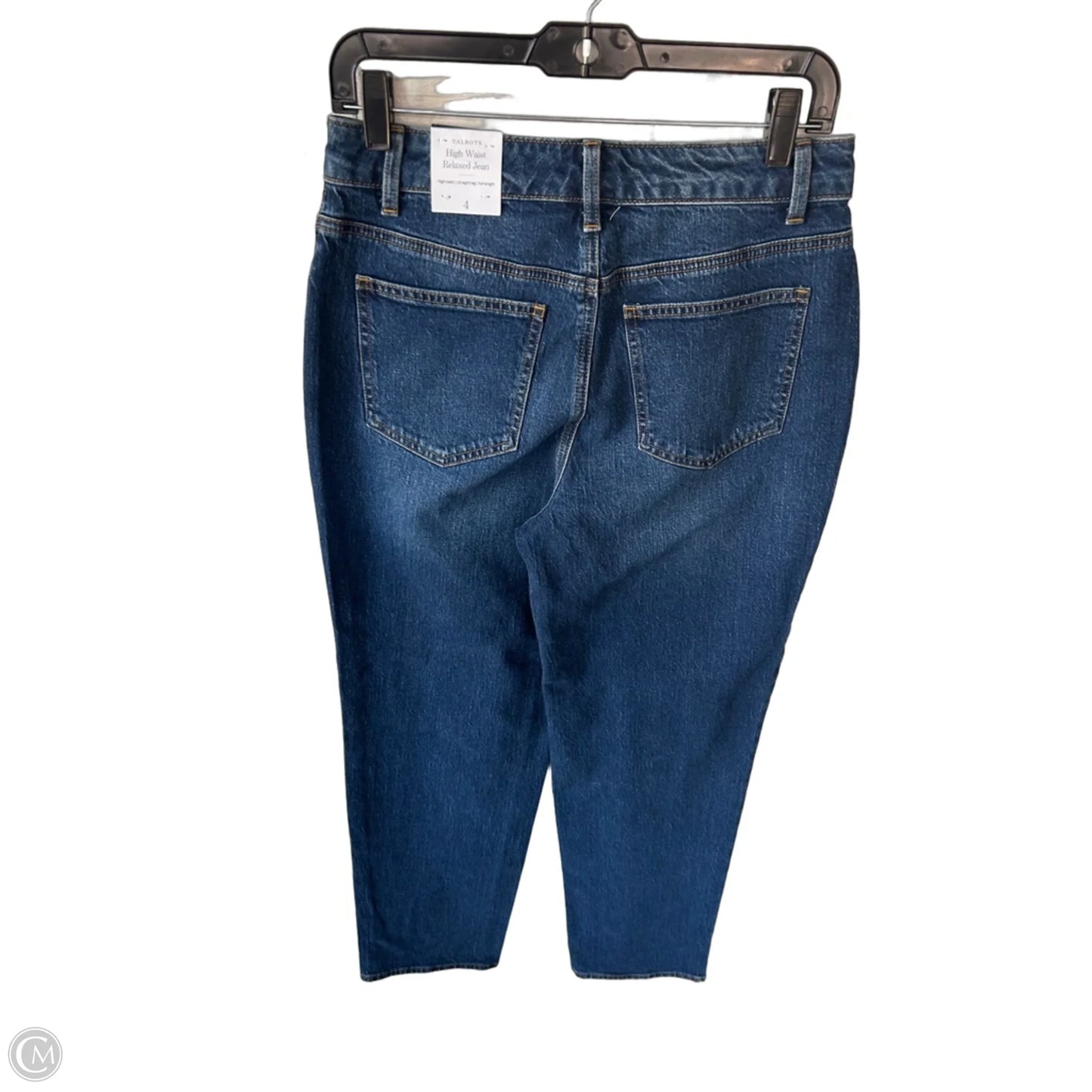 Jeans Straight By Talbots In Blue Denim, Size: 4
