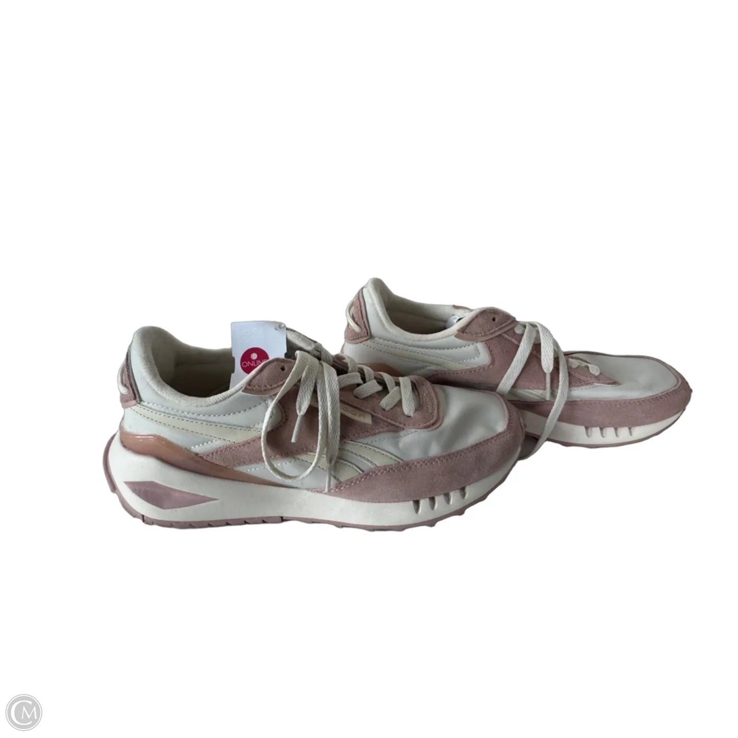 Shoes Athletic By Reebok In Cream & Pink, Size: 8.5