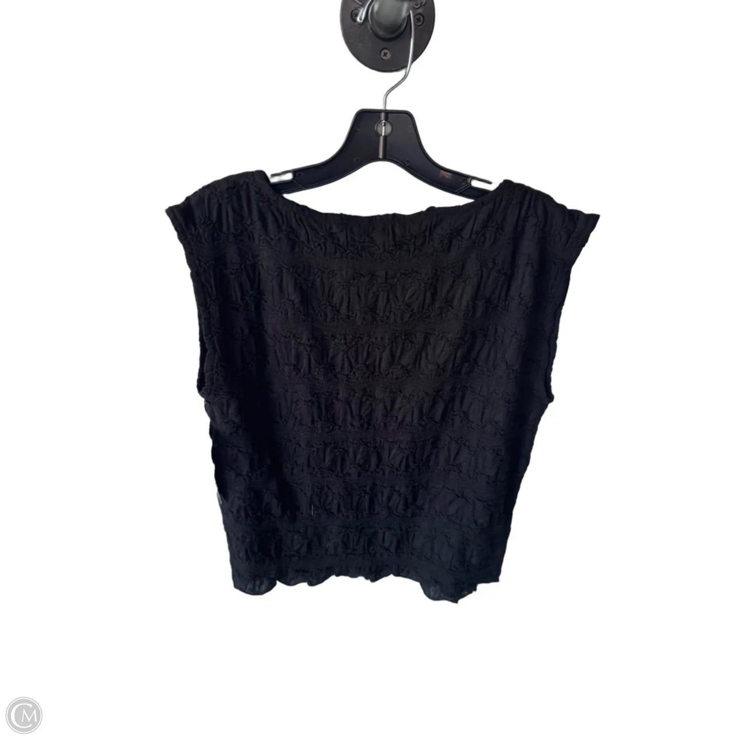 Top Sleeveless By Loft In Black, Size: M