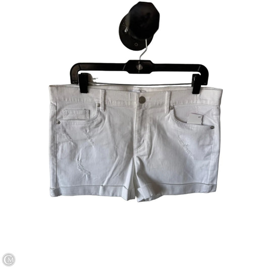 Shorts By Loft In White Denim, Size: 8