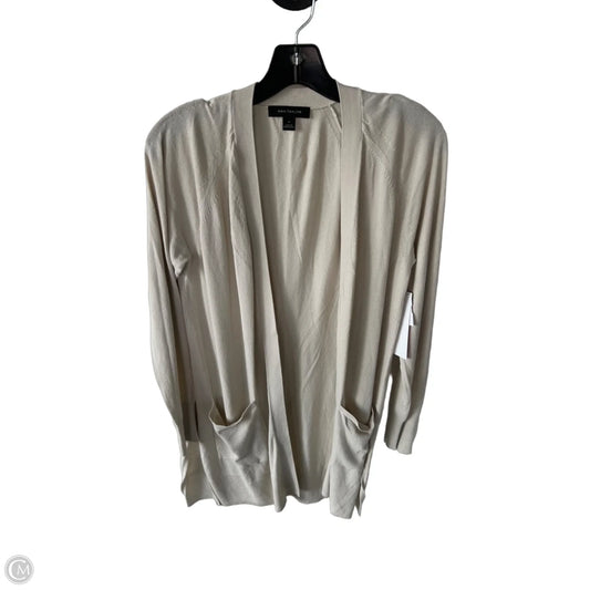 Sweater Cardigan By Ann Taylor In Beige, Size: M