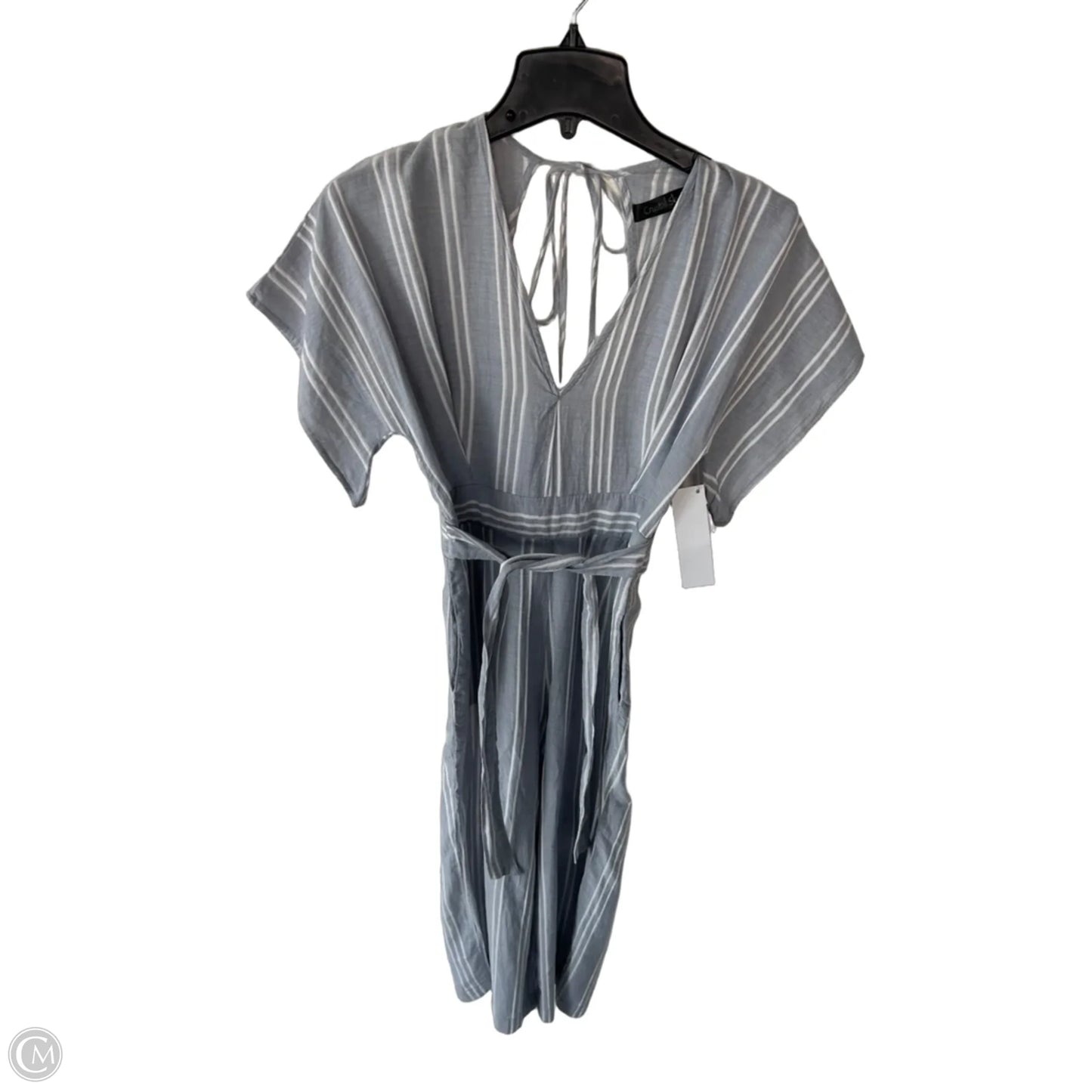 Jumpsuit By Clothes Mentor In Blue & White, Size: S