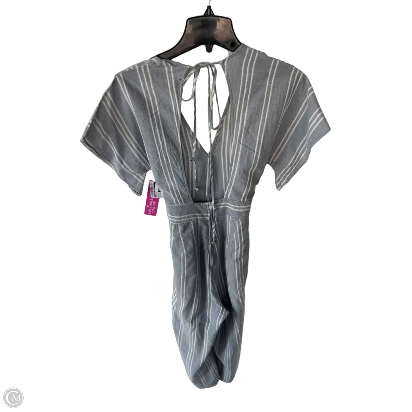 Jumpsuit By Clothes Mentor In Blue & White, Size: S