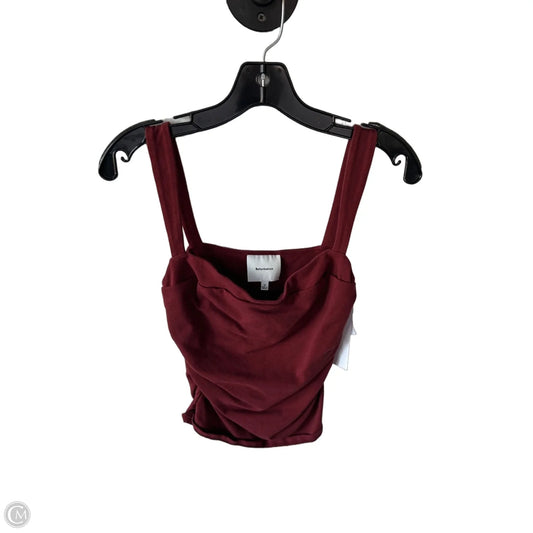 Top Sleeveless By Reformation In Maroon, Size: M