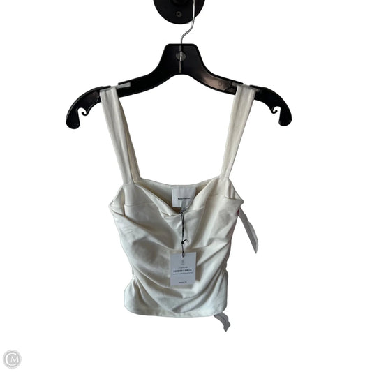 Top Sleeveless By Reformation In Cream, Size: M