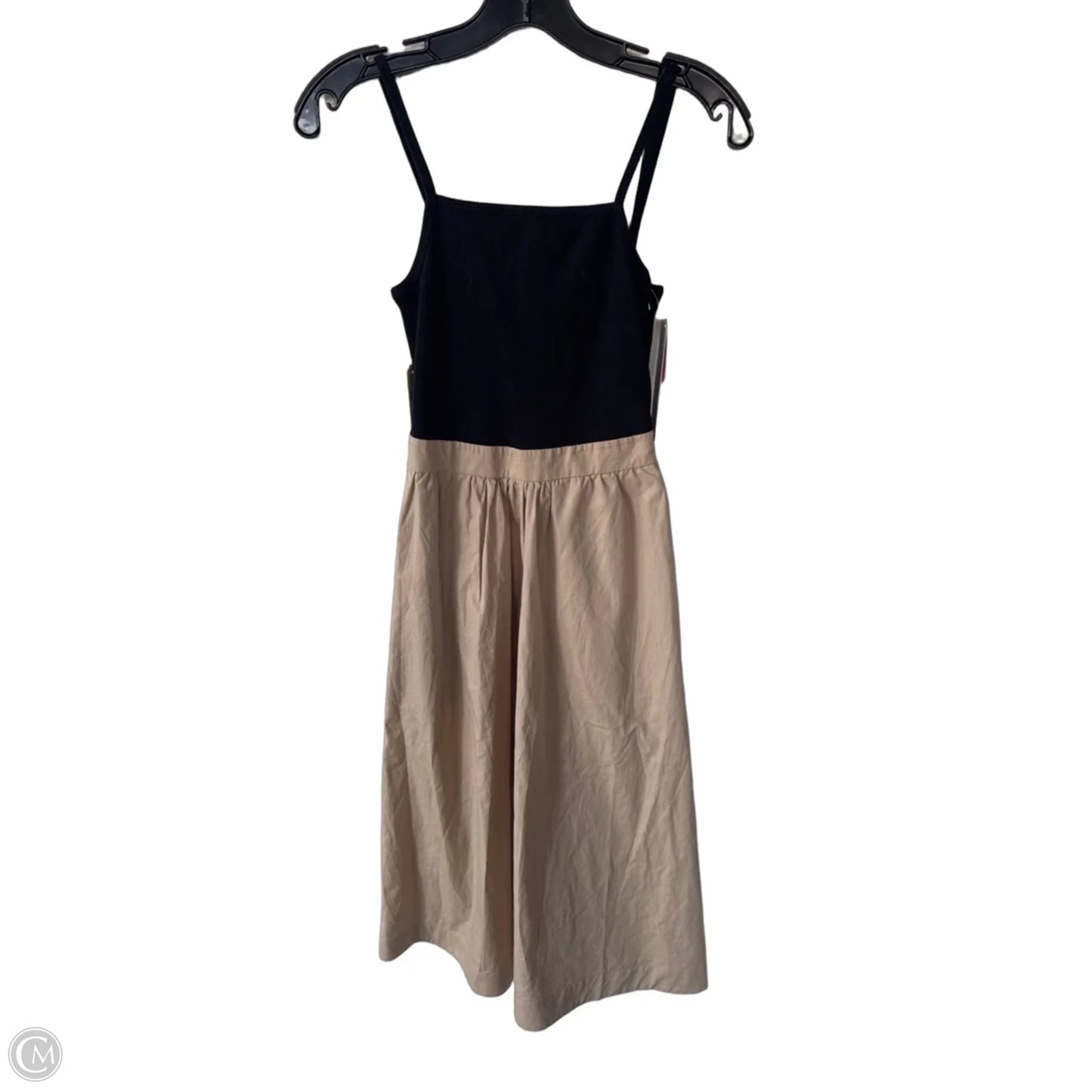 Dress Casual Midi By Maeve In Black & Tan, Size: Xs