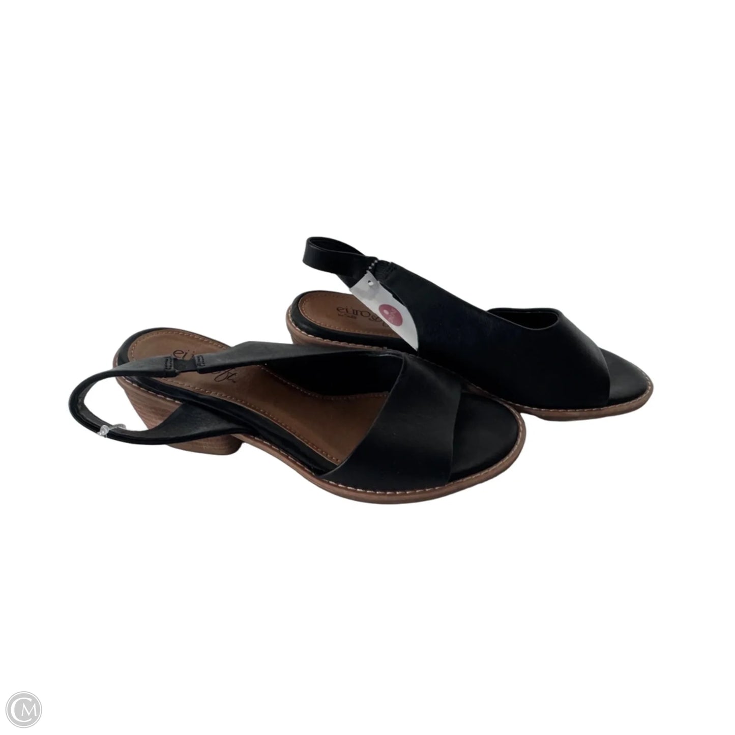 Sandals Heels Block By Sofft In Black, Size: 6.5