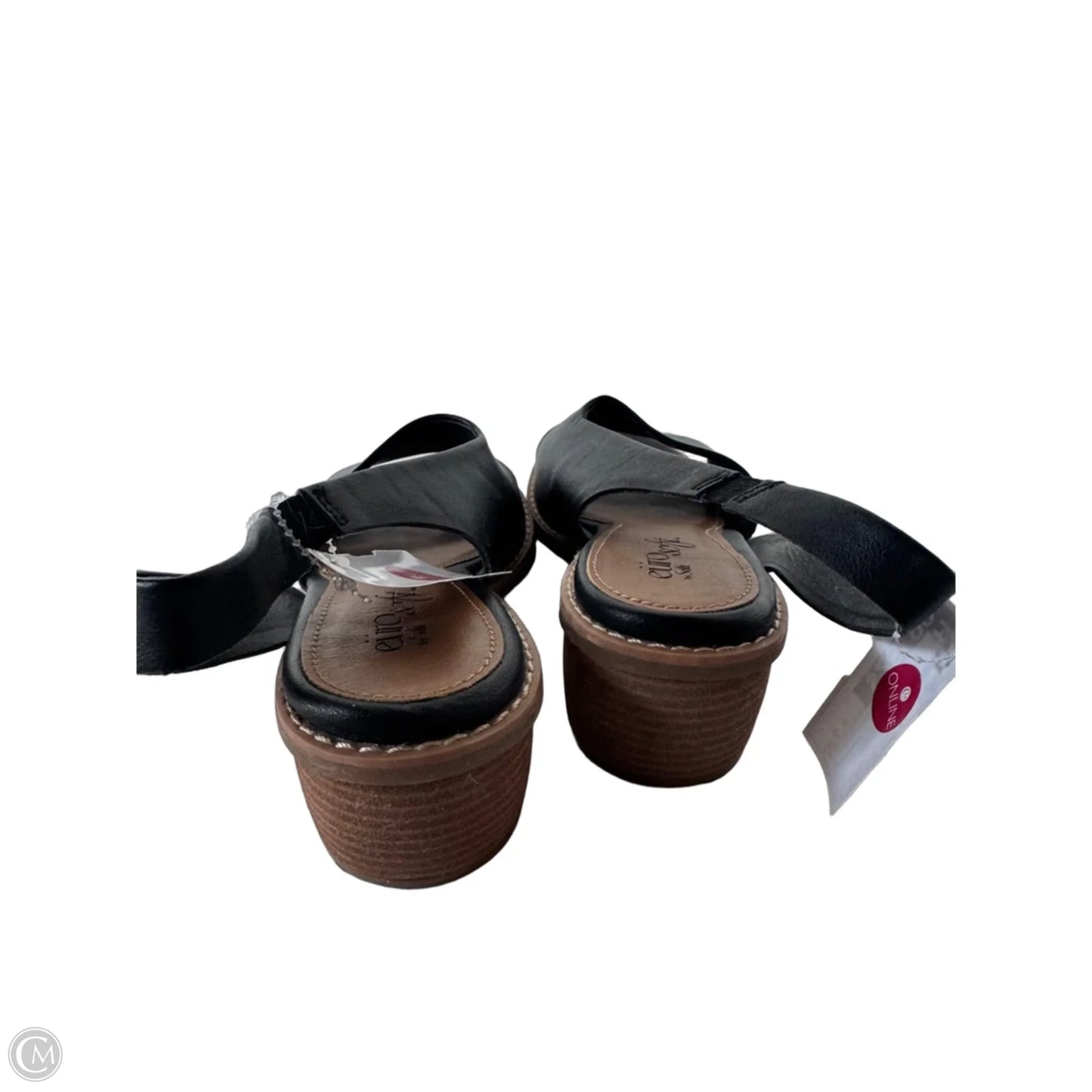 Sandals Heels Block By Sofft In Black, Size: 6.5