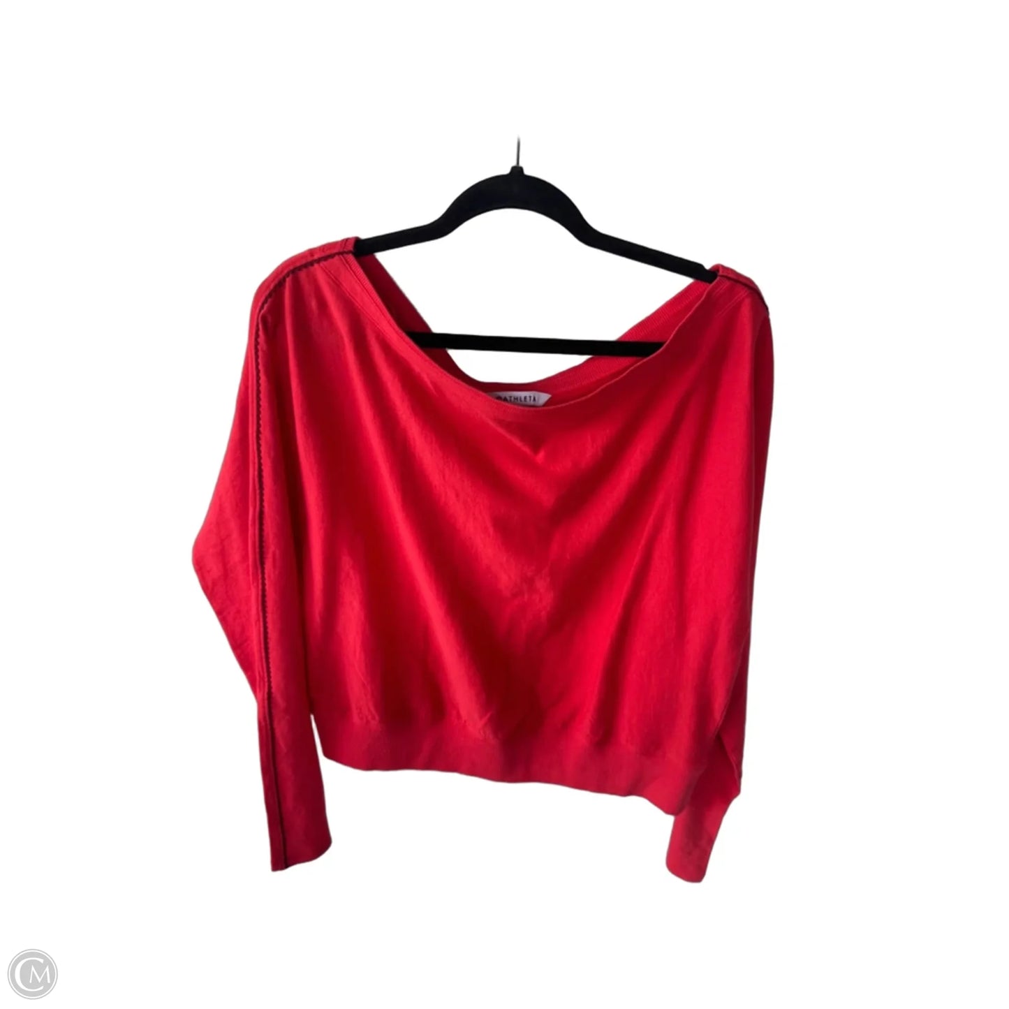 Athletic Top Long Sleeve Crewneck By Athleta In Orange, Size: M