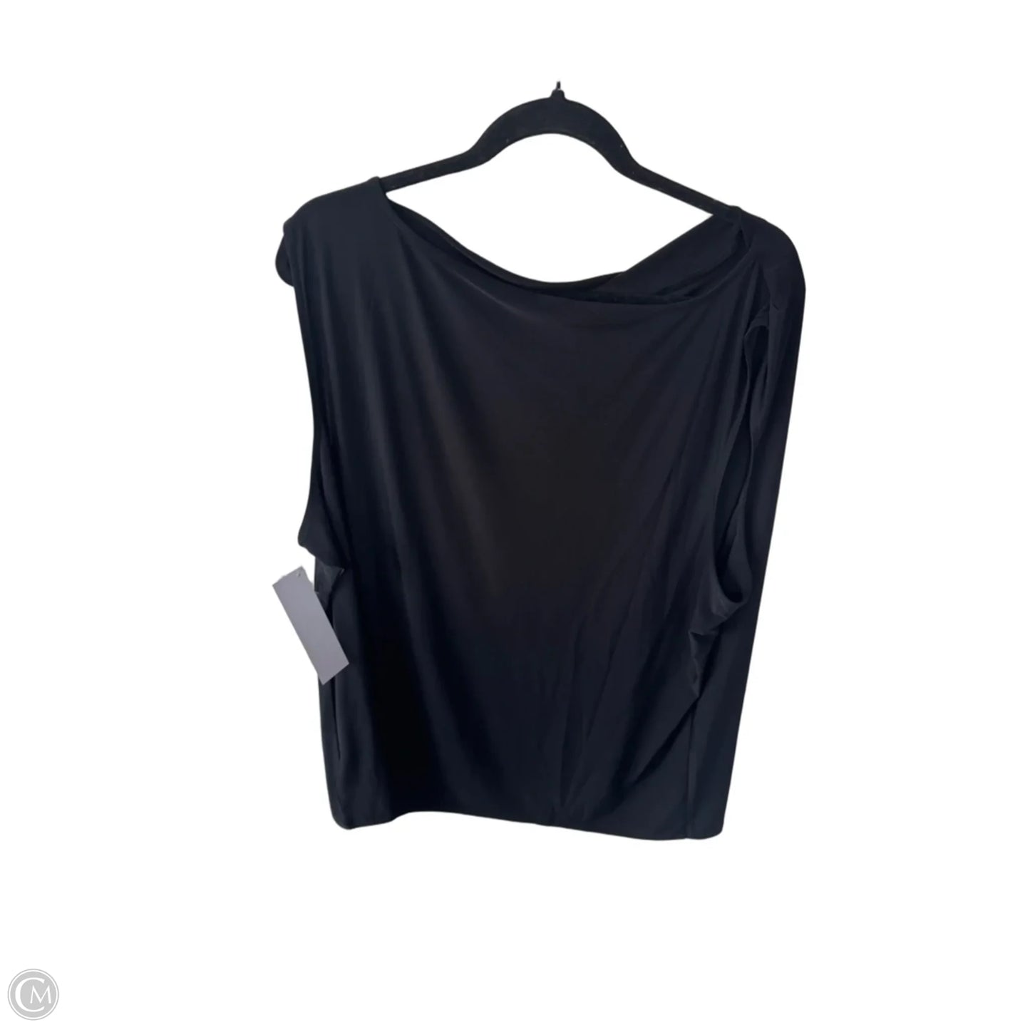Top Sleeveless By Lands End In Black, Size: 2x