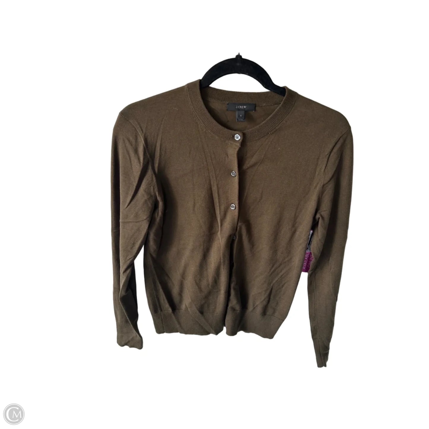 Sweater Cardigan By J. Crew In Green, Size: S