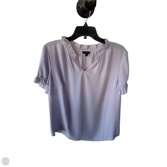 Top Short Sleeve By Talbots In Purple, Size: L