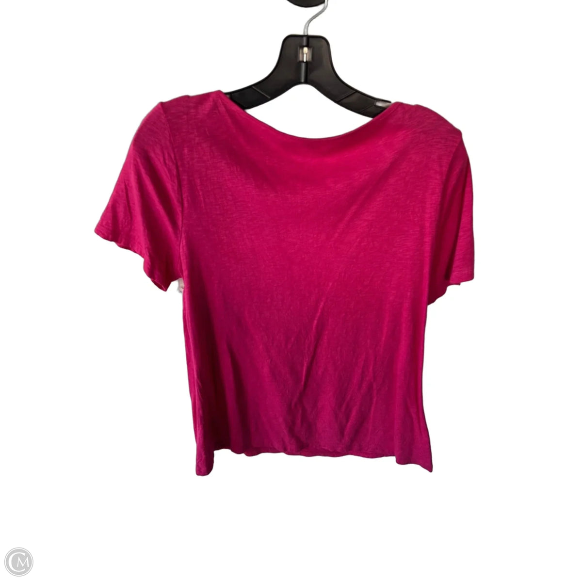 Top Short Sleeve Basic By Talbots In Pink, Size: L