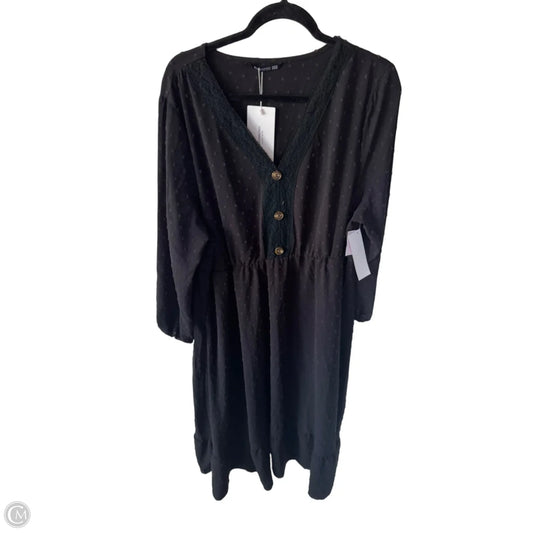 Dress Casual Maxi By Bloomchic In Black, Size: 1x