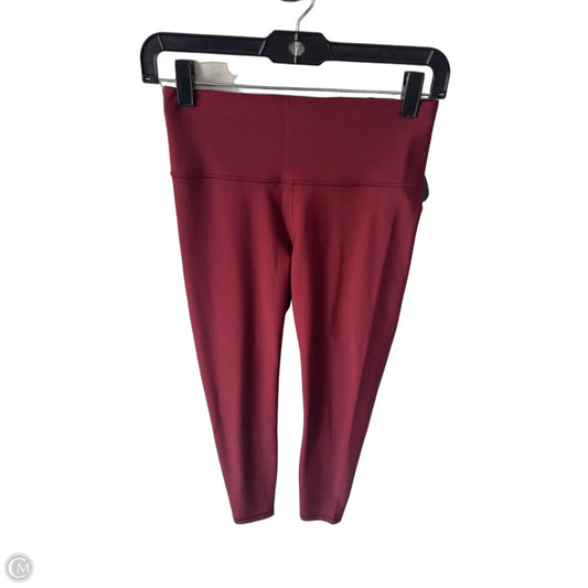 Athletic Leggings By Athleta In Brown, Size: 4