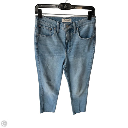 Jeans Straight By Madewell In Blue Denim, Size: 4