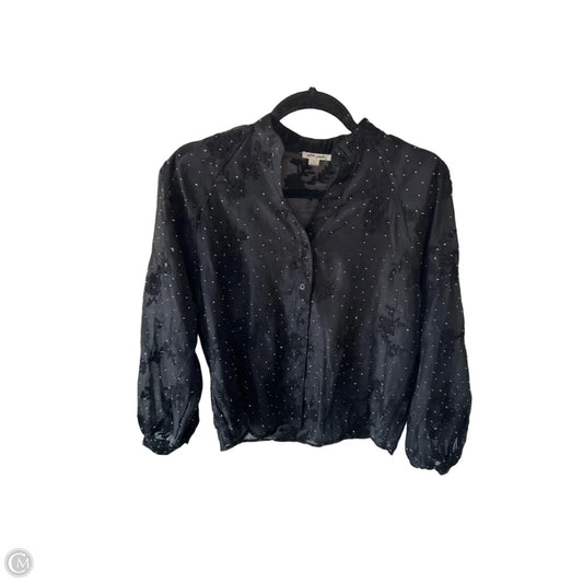 Top Long Sleeve By Ultra Pink In Black, Size: S