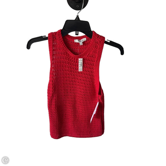 Vest Sweater By Madewell In Red, Size: S