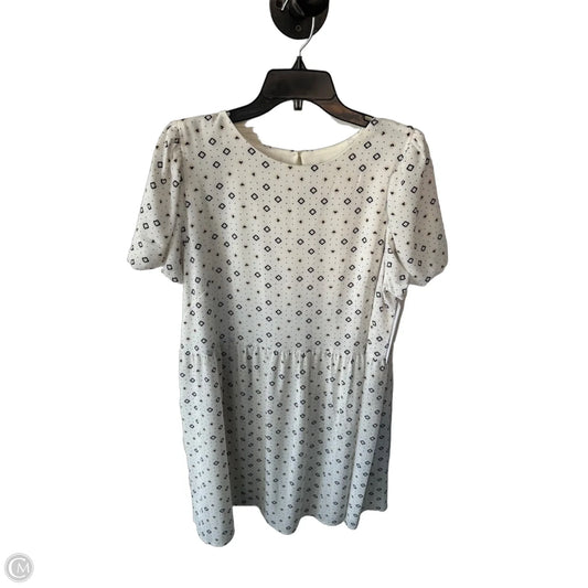 Dress Work By Loft In Black & White, Size: L