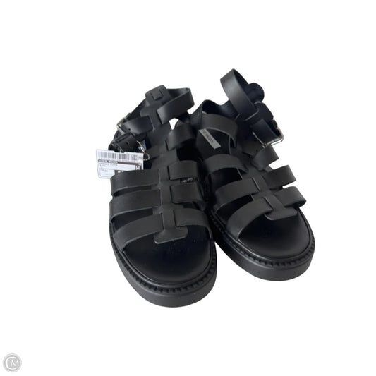 Sandals Flats By Steve Madden In Black, Size: 10
