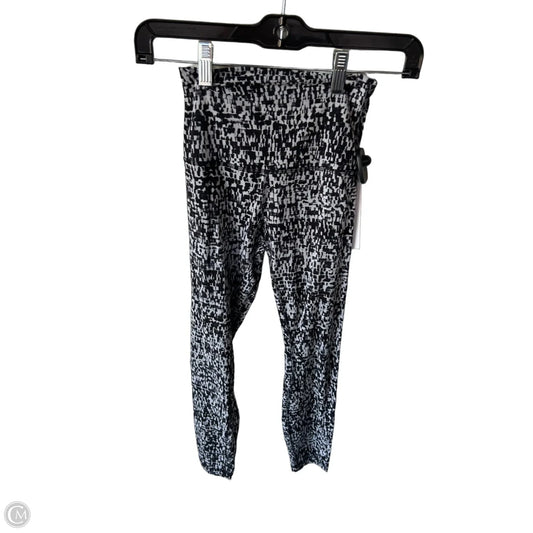 Athletic Leggings By Lululemon In Black & Grey, Size: 2