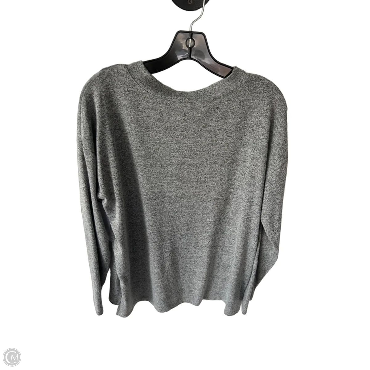 Top Long Sleeve By Loft In Grey, Size: M