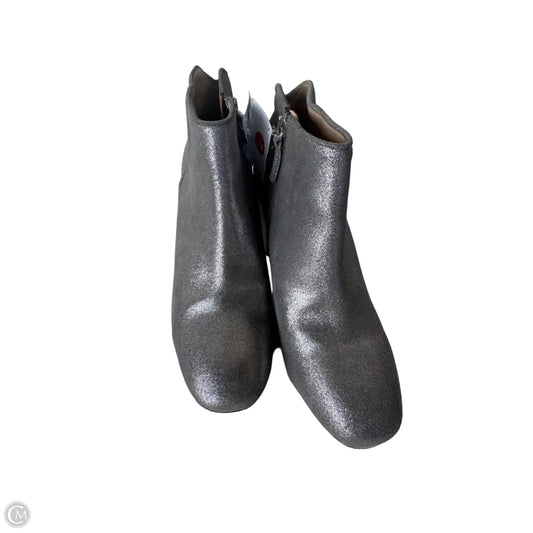 Boots Ankle Heels By White House Black Market In Silver, Size: 7.5