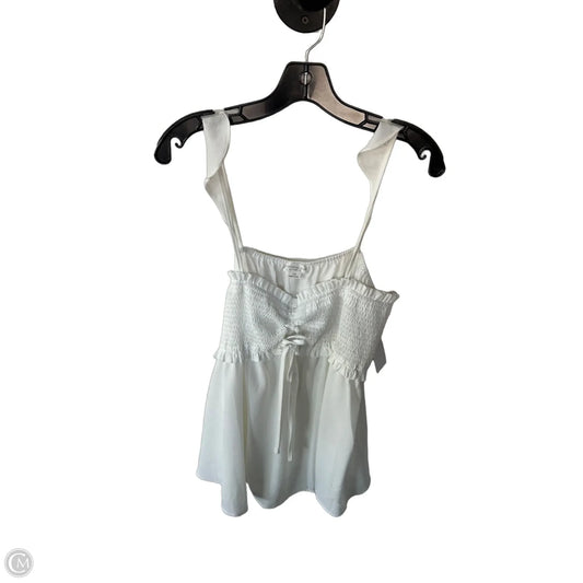 Top Sleeveless By Chicsoul In White, Size: 1x