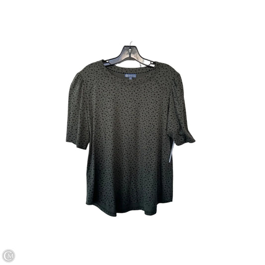 Top Short Sleeve By Democracy In Green, Size: Xl