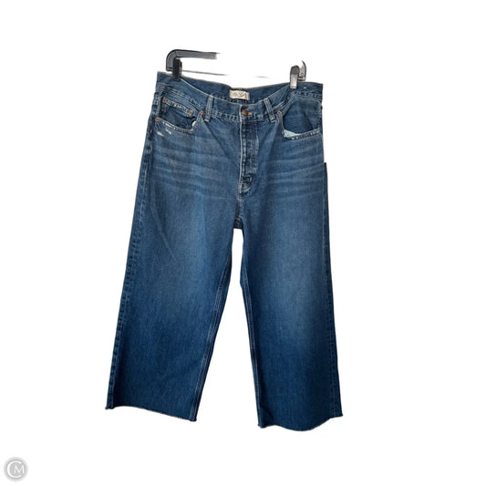 Jeans Cropped By Madewell In Blue Denim, Size: 12