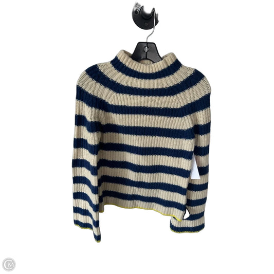 Sweater By Maeve In Blue & Cream, Size: Xxs