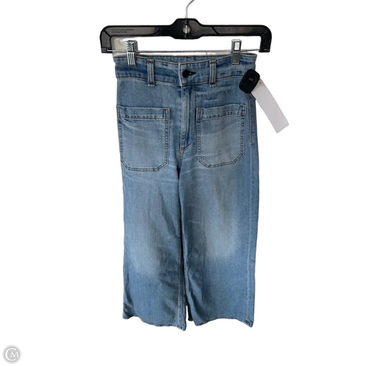 Jeans Wide Leg By Askk Ny In Blue Denim, Size: 0