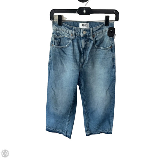 Jeans Wide Leg By Paige In Blue Denim, Size: 0