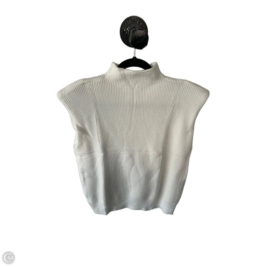 Vest Sweater By Cme In White, Size: M
