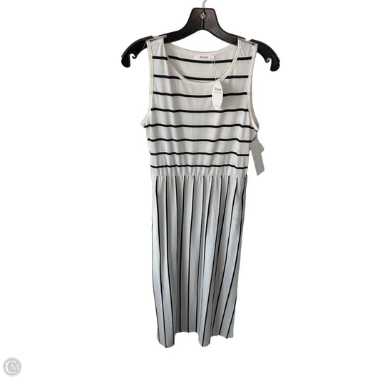 Dress Casual Midi By Cme In Black & White, Size: S