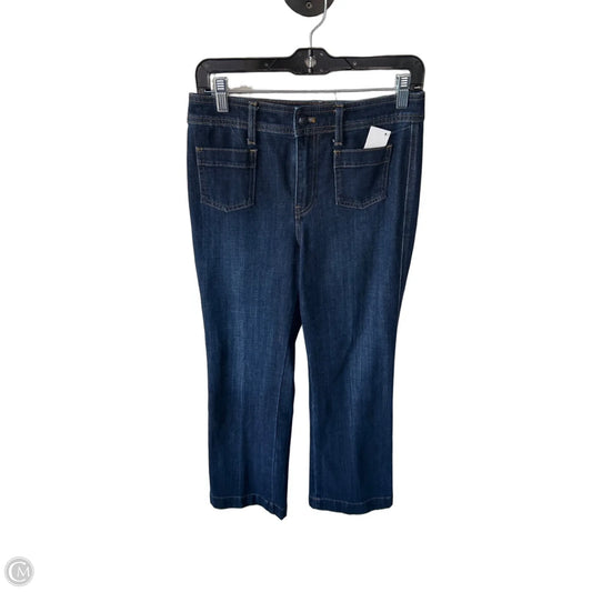 Jeans Flared By Talbots In Blue Denim, Size: 4p