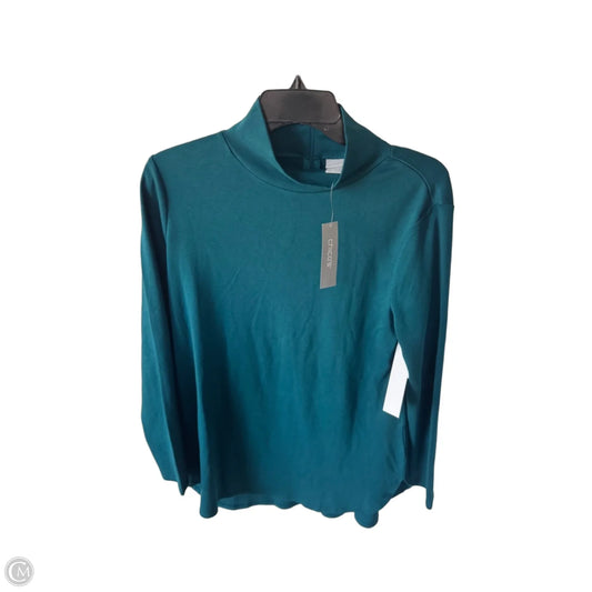 Top Long Sleeve By Chicos In Teal, Size: M