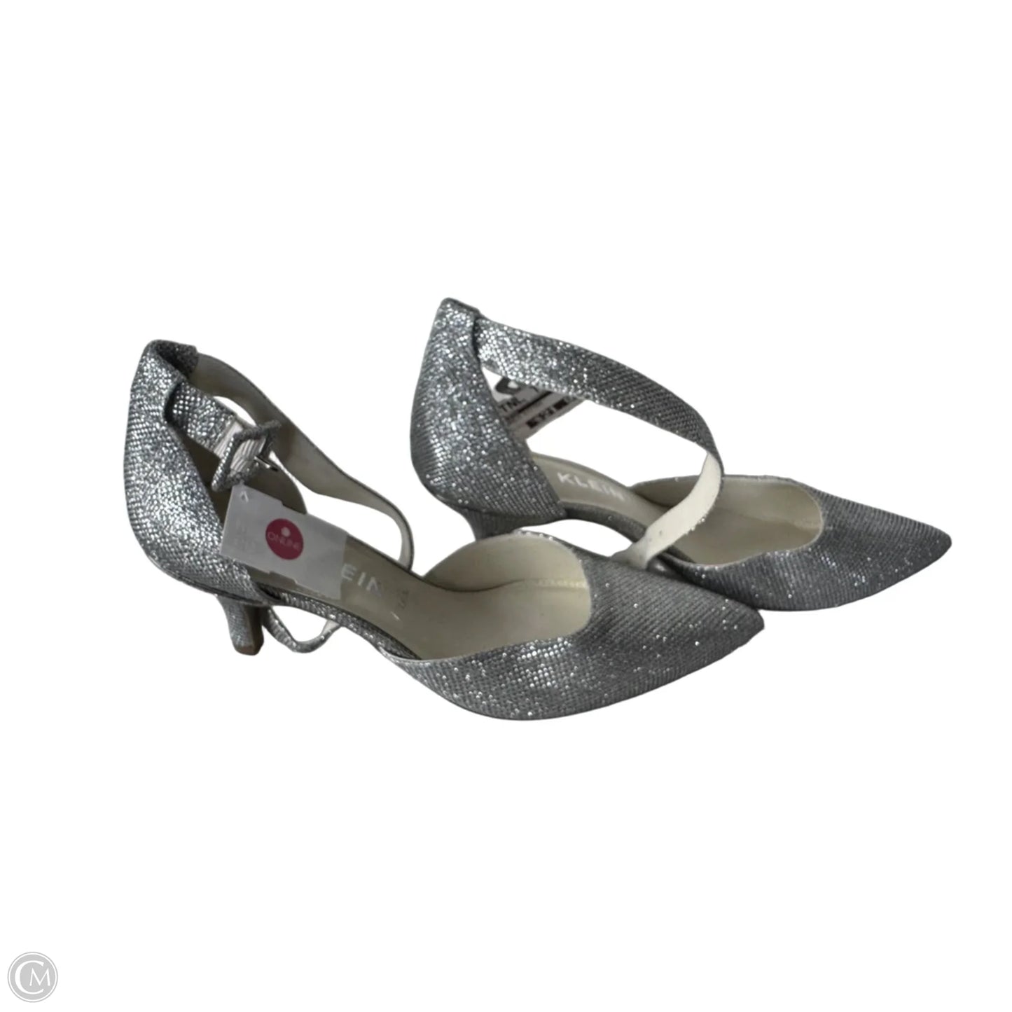 Shoes Heels Kitten By Anne Klein In Silver, Size: 11