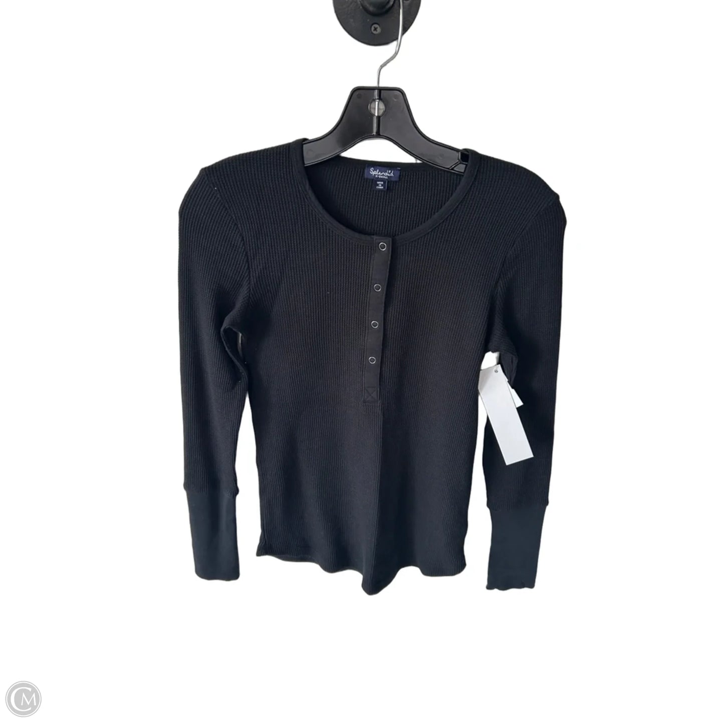 Top Long Sleeve By Splendid In Black, Size: Xs