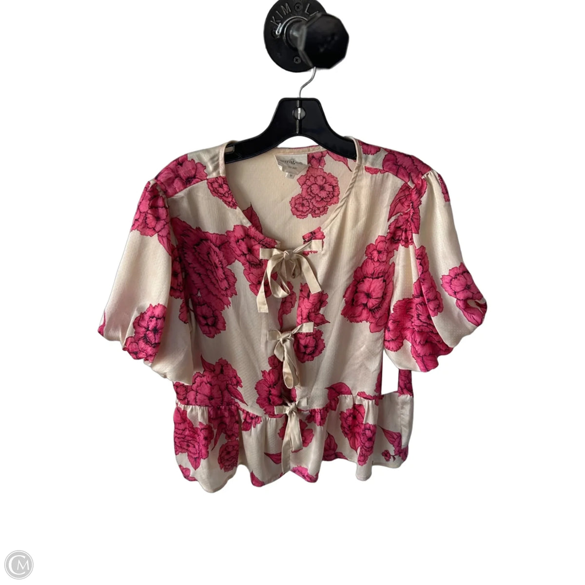 Top Short Sleeve By Umgee In Pink, Size: M