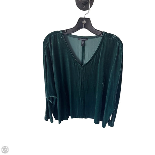 Top Long Sleeve By Eileen Fisher In Green, Size: L