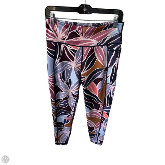 Athletic Leggings By Sweaty Betty In Blue & Pink, Size: 16