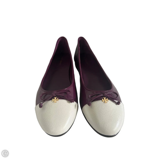 Shoes Designer By Tory Burch In Purple & White, Size: 9.5