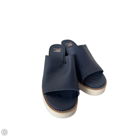 Sandals Heels Wedge By Sorel In Blue, Size: 10.5