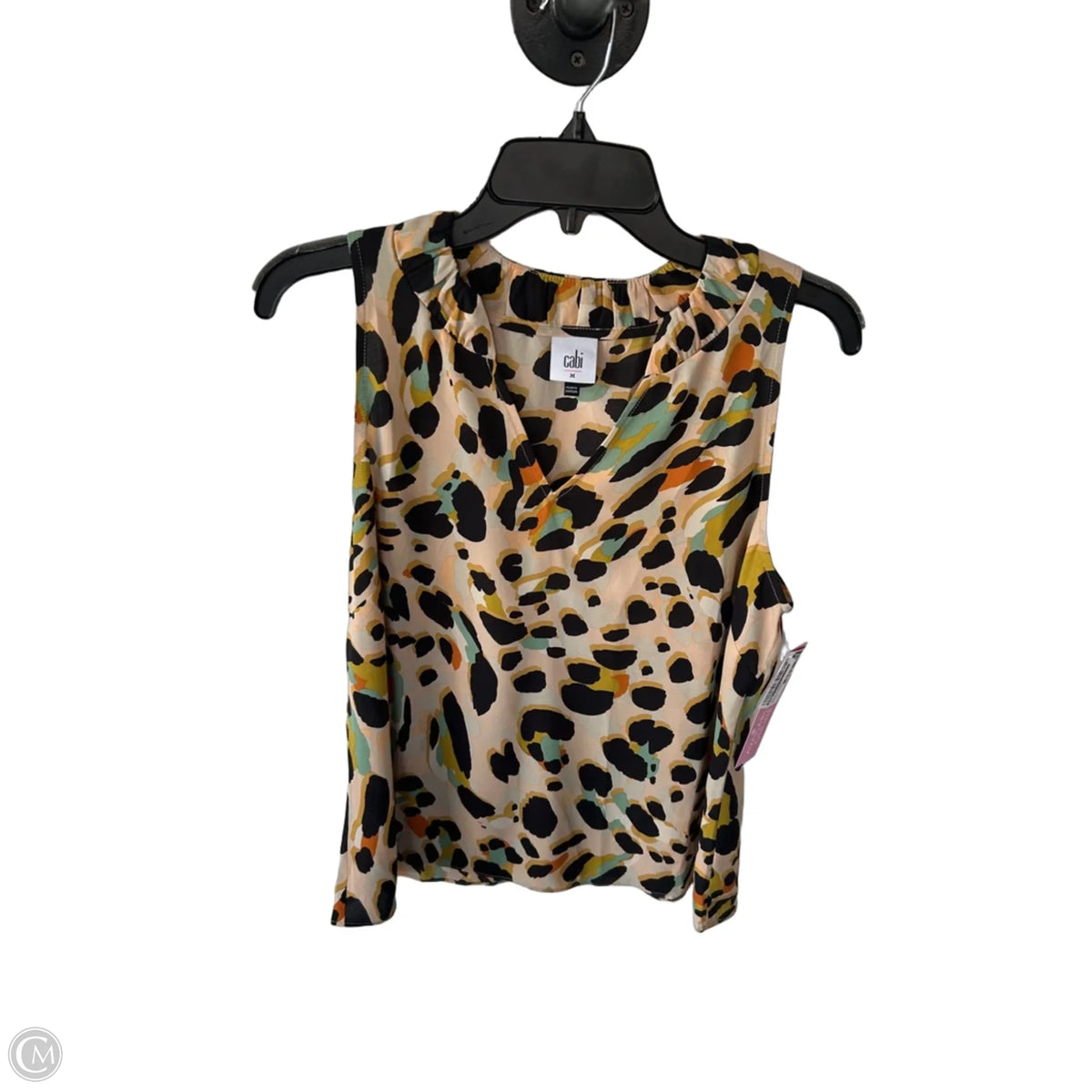 Top Sleeveless By Cabi In Black & Cream, Size: M