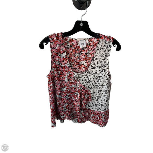 Top 2pc Sleeveless By Cabi In Black & Pink, Size: M