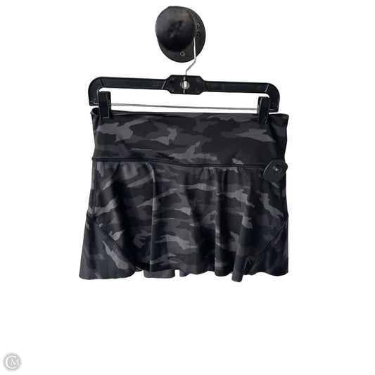 Athletic Skort By Athleta In Black & Grey, Size: 8